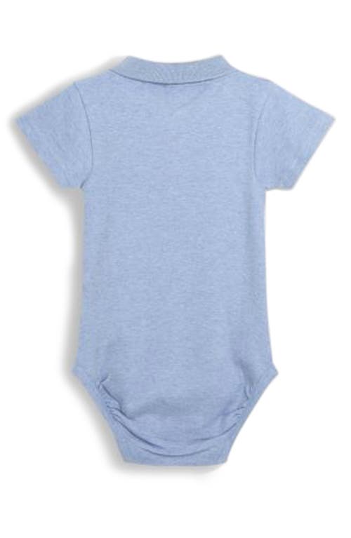 Jojo Maman Bébé Jojo Maman Bebe Assorted 2-pack Polo Collar Cotton Bodysuits In White/blue