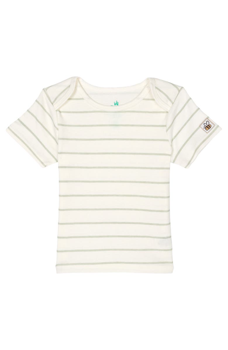 Disney Winnie the Pooh Shortall and T-Shirt Set with Hat, Alternate, color, Pooh Light Green