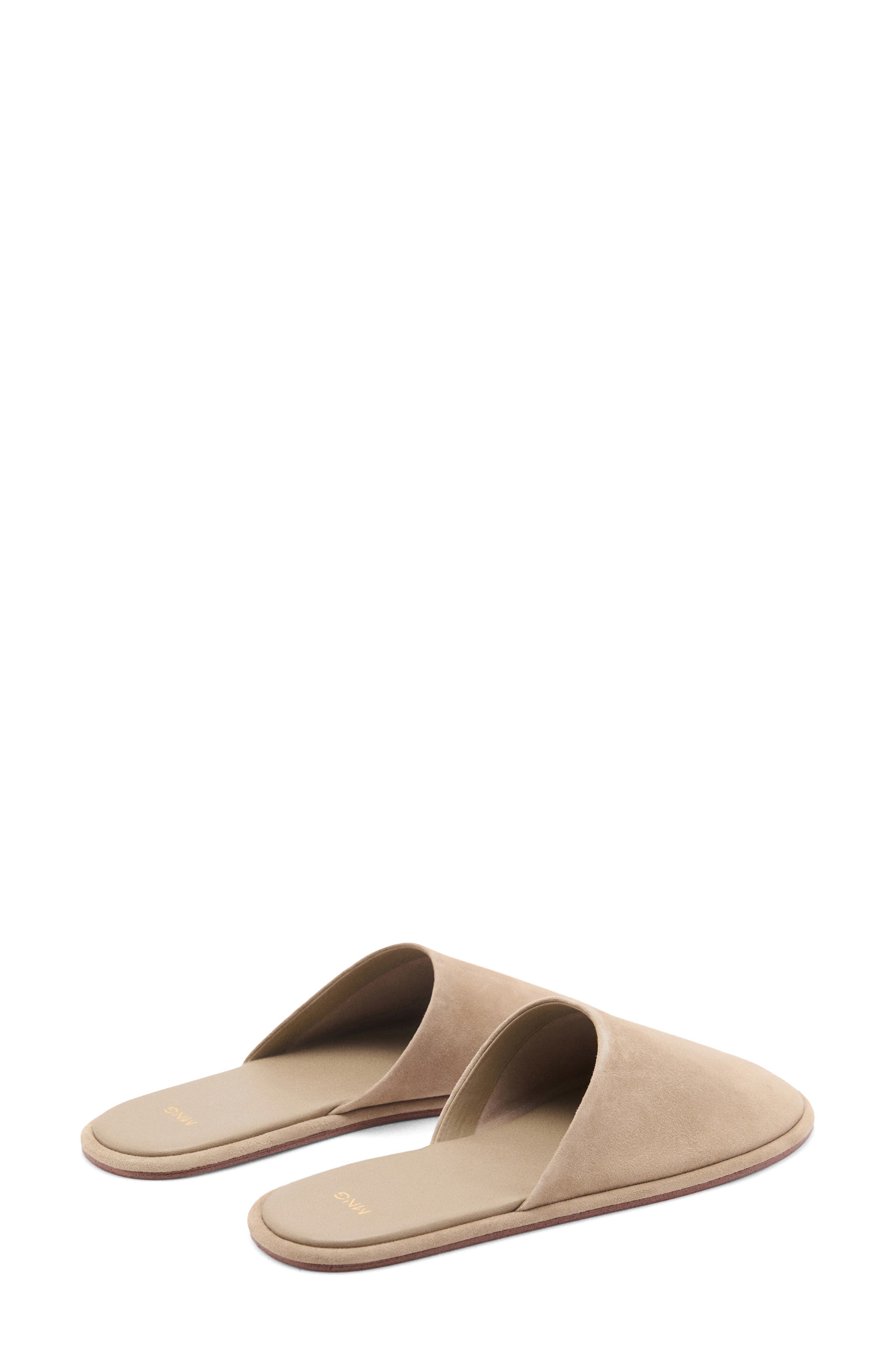MANGO Suede Mule, Alternate, color, Sand
