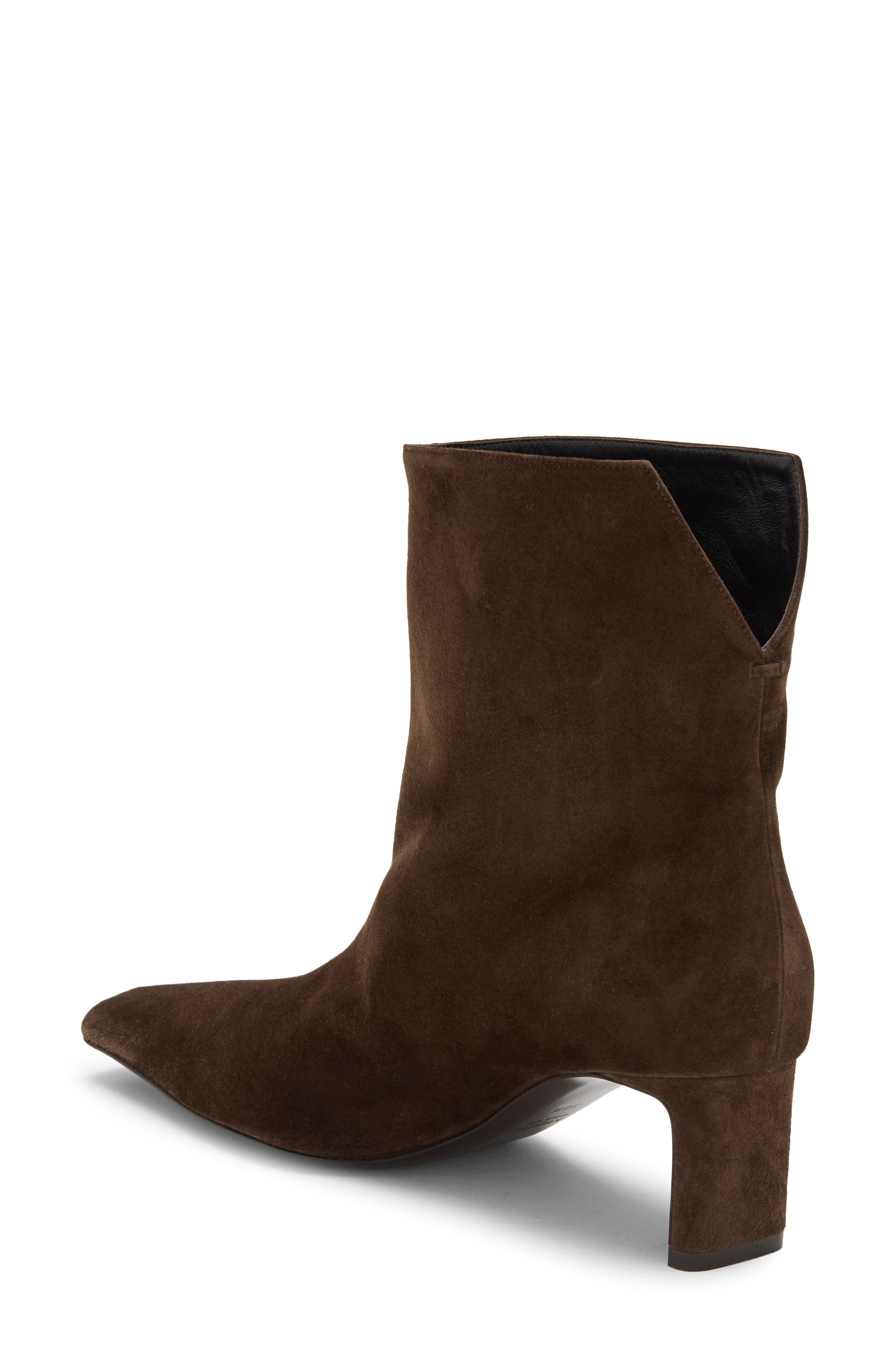 Ona Suede Bootie, Alternate, color, EBANO
