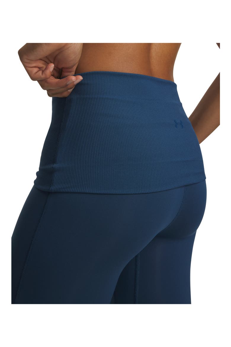 Meridian Performance Rib Foldover Flare Pants, Alternate, color, WHAM BLUE / / WHAM BLUE