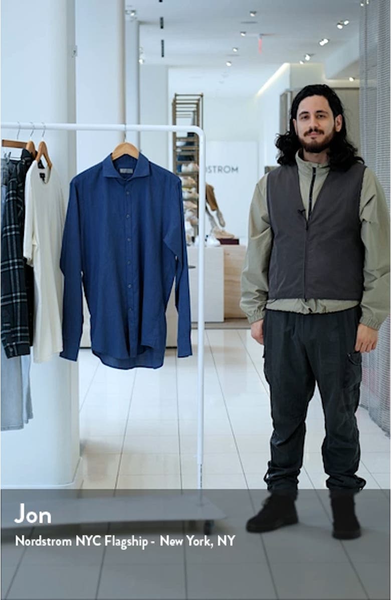 Solid Cotton Button-Up Shirt, sales video thumbnail