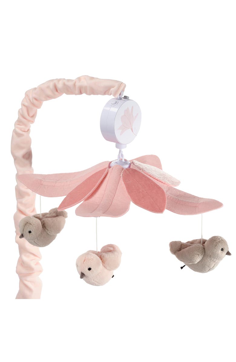 Lambs & Ivy Petals Birds Musical Baby Crib Mobile Soother Toy, Alternate, color,