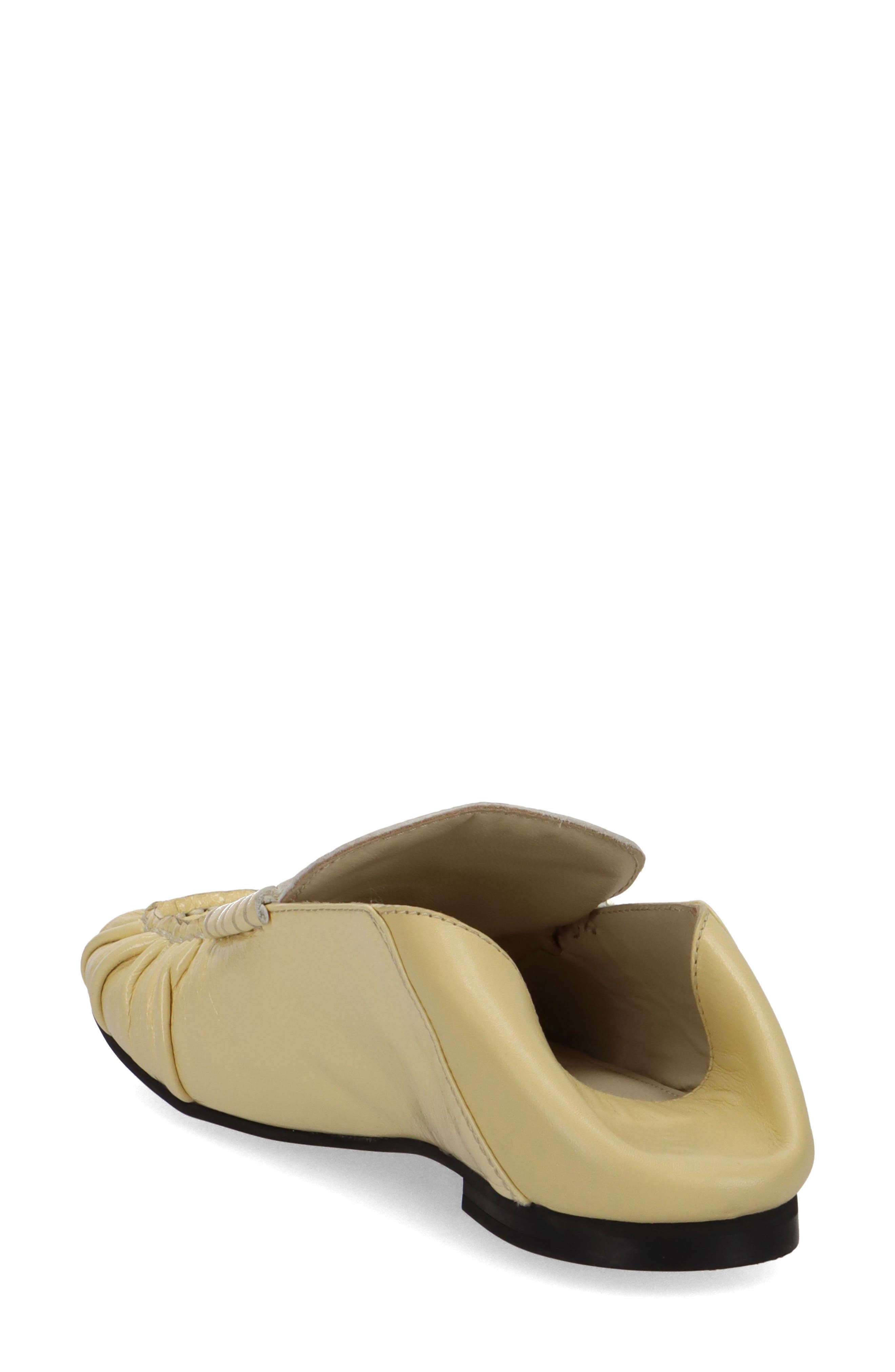 Aven Flat Mule, Alternate, color, PATENT PALE YELLOW