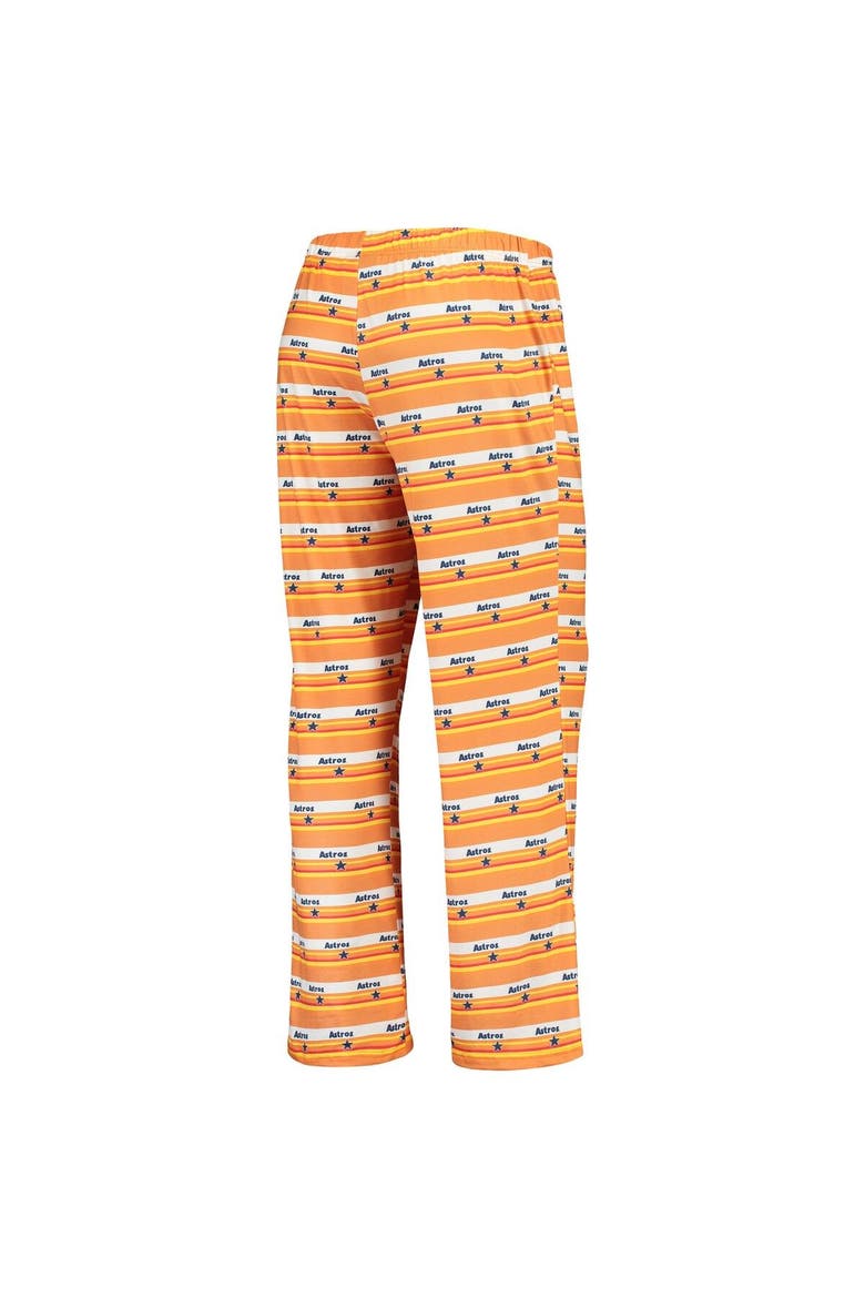 Women's Orange Houston Astros Retro Print Sleep Pants, Alternate, color, Orange