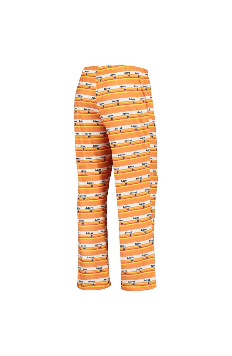 FOCO Women's Orange Houston Astros Retro Print Sleep Pants, Alternate, color, Orange