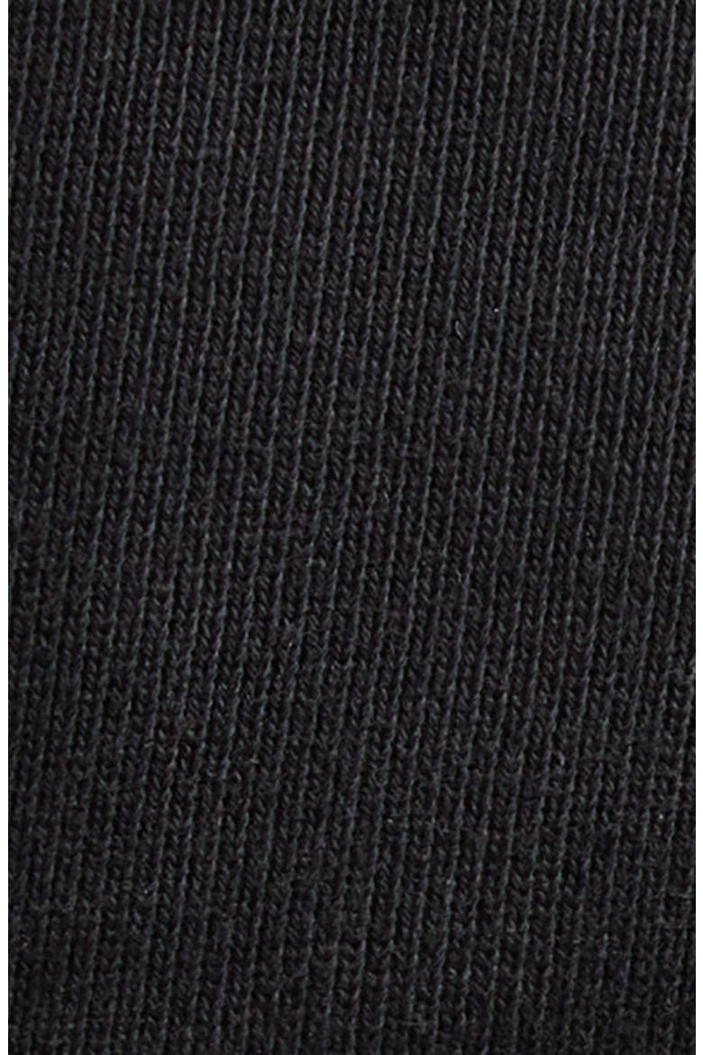 Twisted Cotton Fleece Hoodie, Alternate, color, BLACK