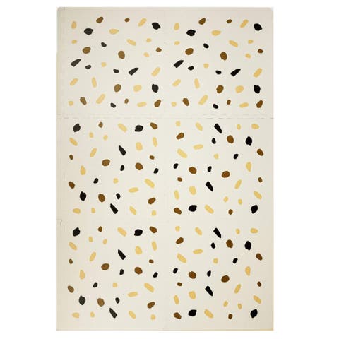 Stylish Baby Play Mat, Confetti & White Design 72X48 Feet