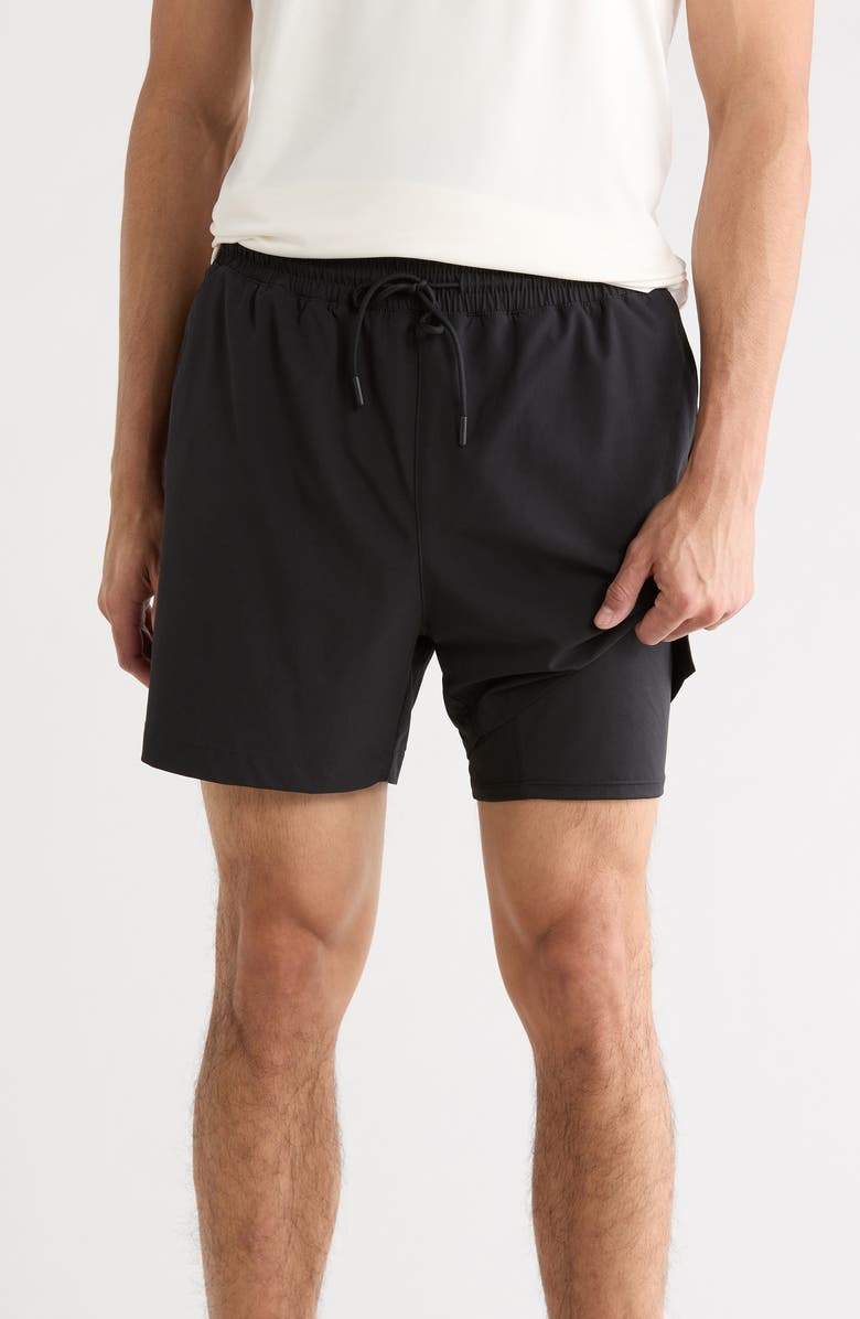 Z by Zella Momentum 5-Inch Training Shorts, Alternate, color, Black