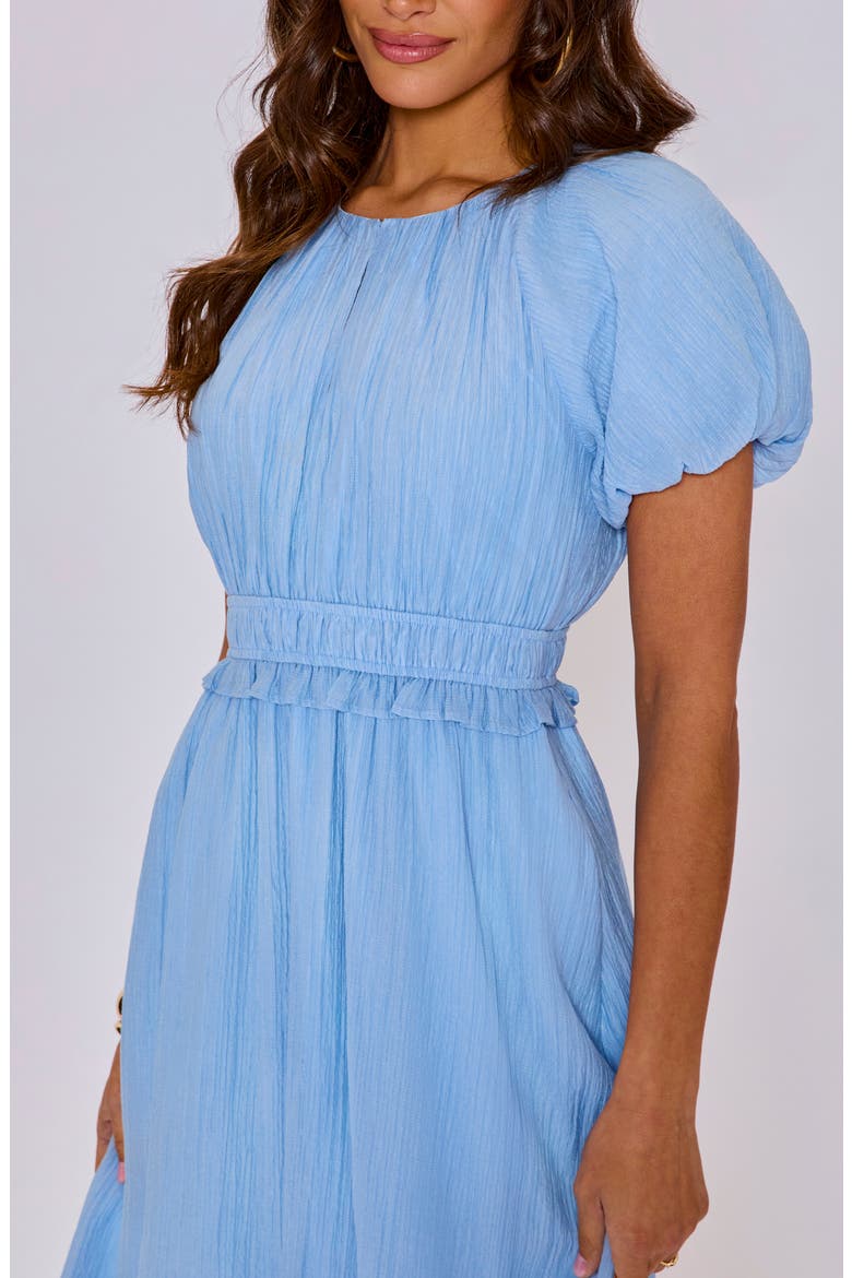 Briar Puff Sleeve Dress, Alternate, color, CORNFLOWER BLUE