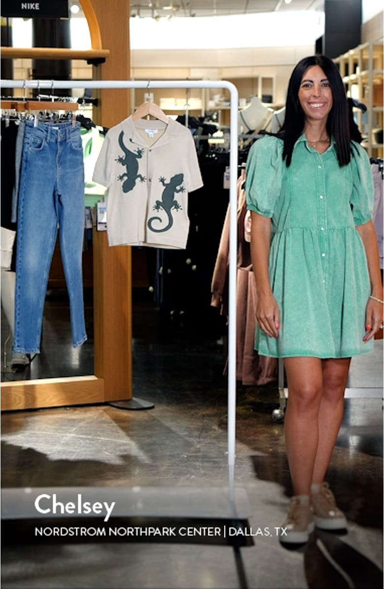 Kids' Reggie Sr. Lizard Appliqué Camp Shirt, sales video thumbnail