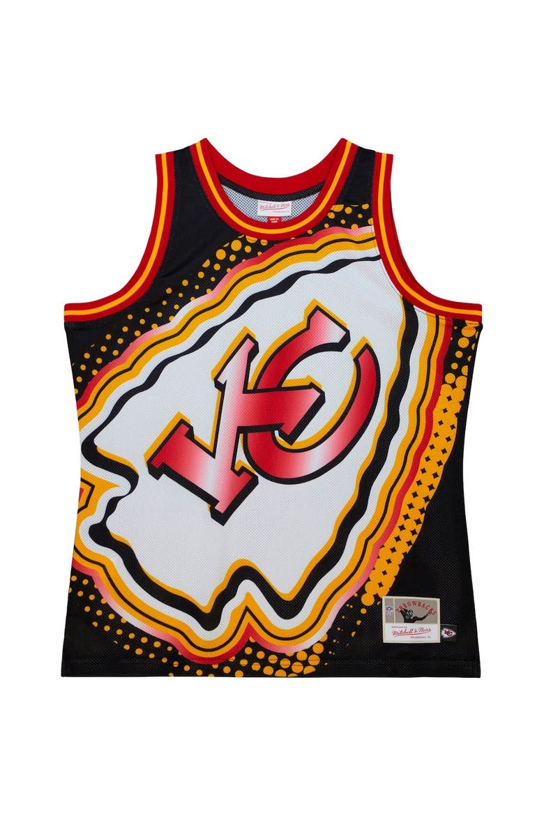 Men's Mitchell & Ness Black Kansas City Chiefs Big Face 7.0 Fashion Tank Top, Alternate, color, Black