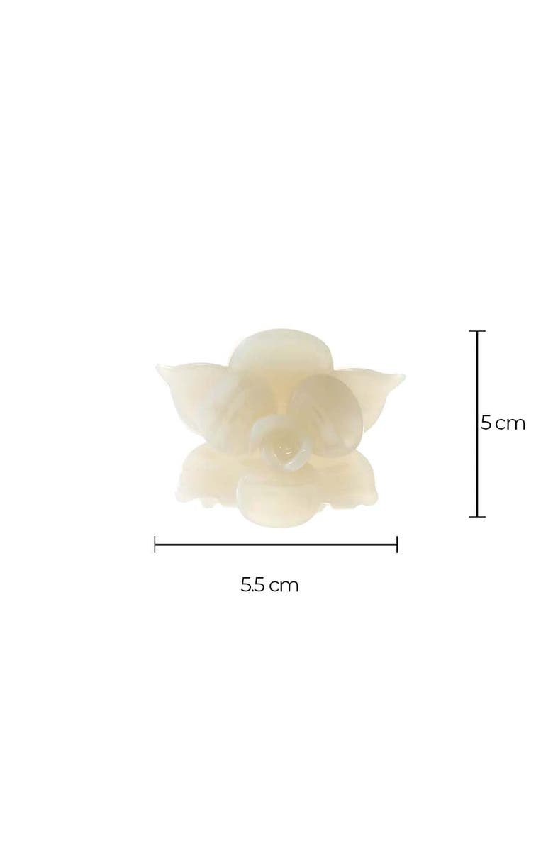BY ADINA EDEN Pretty Flower Hair Claw Clip, Alternate, color, Pearl White