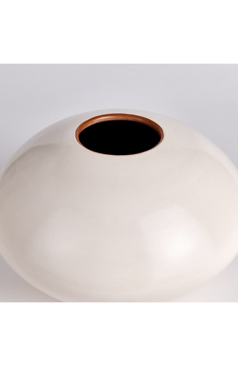 Napa Home & Garden Lucela Vase Short, Alternate, color, White