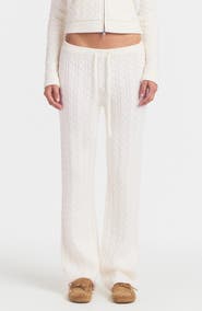 SKIMS Sweater Knit Cable Straight Leg Pants