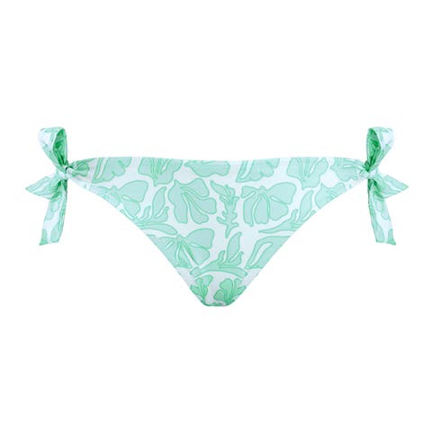 Women Side Tie Bikini Bottom Seashells