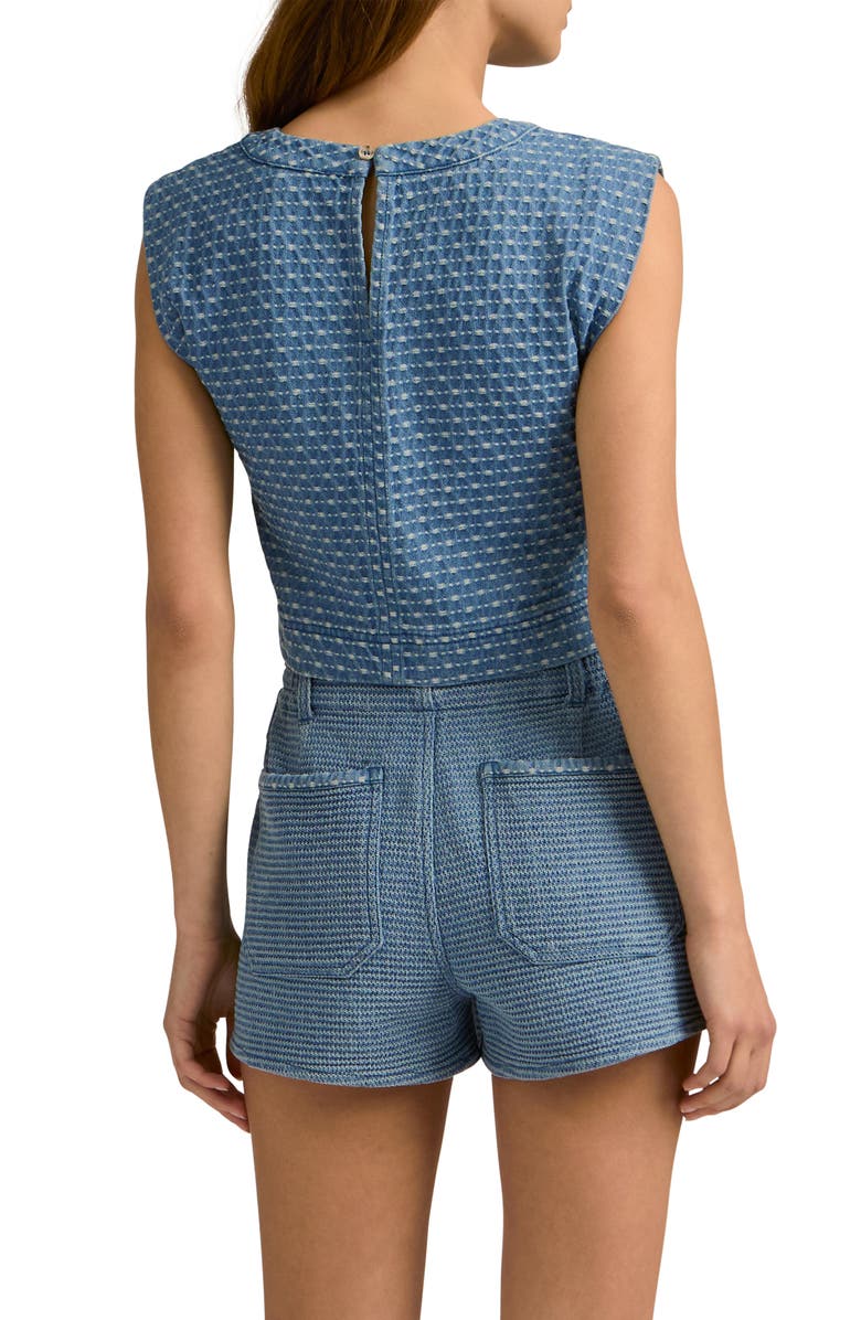 Favorite Daughter The Arlo Texture Crop Top, Alternate, color, Berlin