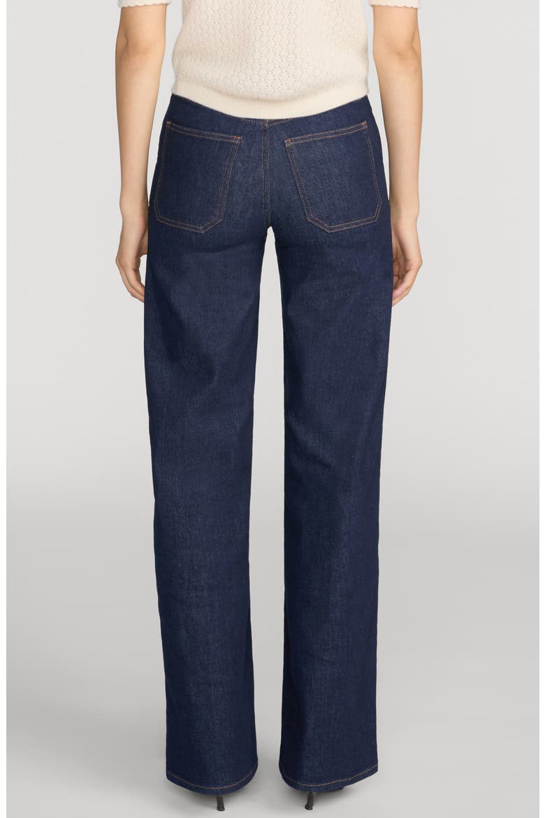 Le Slim Palazzo Pintuck Jeans, Alternate, color, RINSE