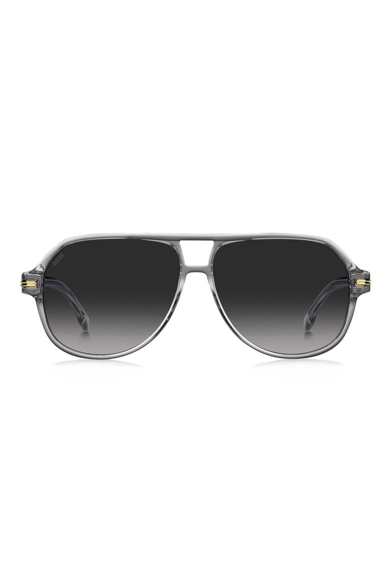 1507/S 59mm Gradient Navigator Sunglasses, Main, color, GREY