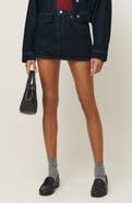 Reformation Hazel Denim Miniskirt