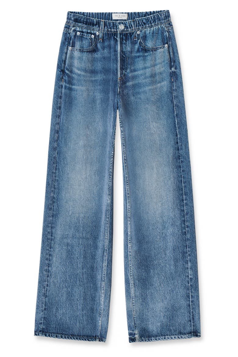 Miramar Wide Leg Pull-On Jeans, Alternate, color, SUTTON