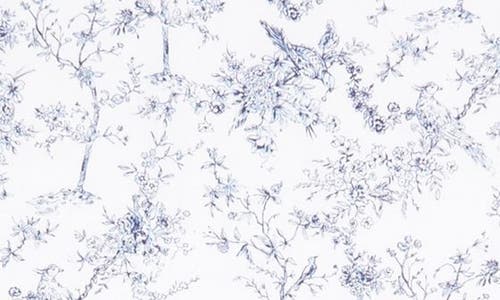 Petite Plume Timeless Toile De Jouy Table Runner In White
