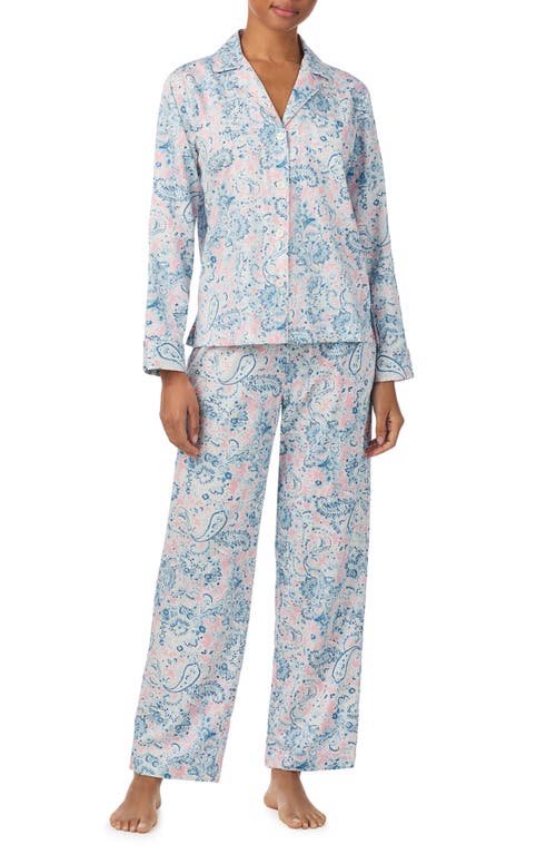 Ralph Lauren Lauren Print Cotton Blend Pajamas In Multi