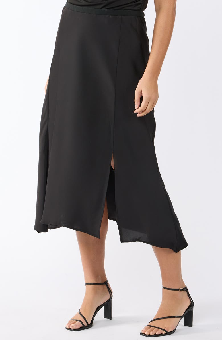 Estelle Urban Luxe Skirt, Alternate, color, Black