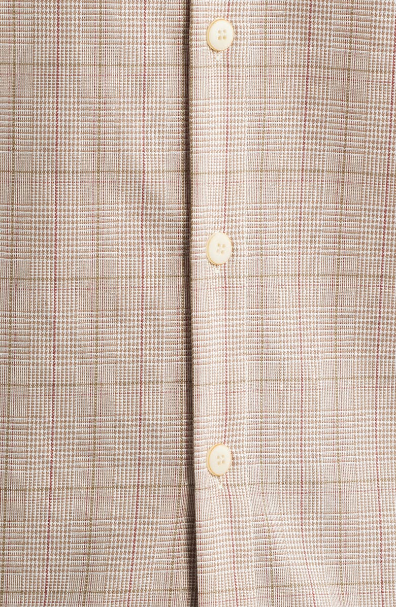 KROST Oversize Plaid Flannel Button-Up Shirt, Alternate, color, Candied Ginger