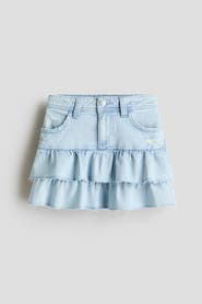 H&M Denim Frill Skirt