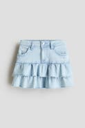 H&M Denim Frill Skirt