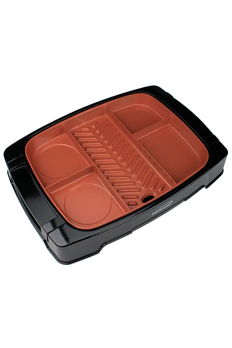 Electric Indoor Grill with Non-Stick Copper Coating, Alternate, color, Black