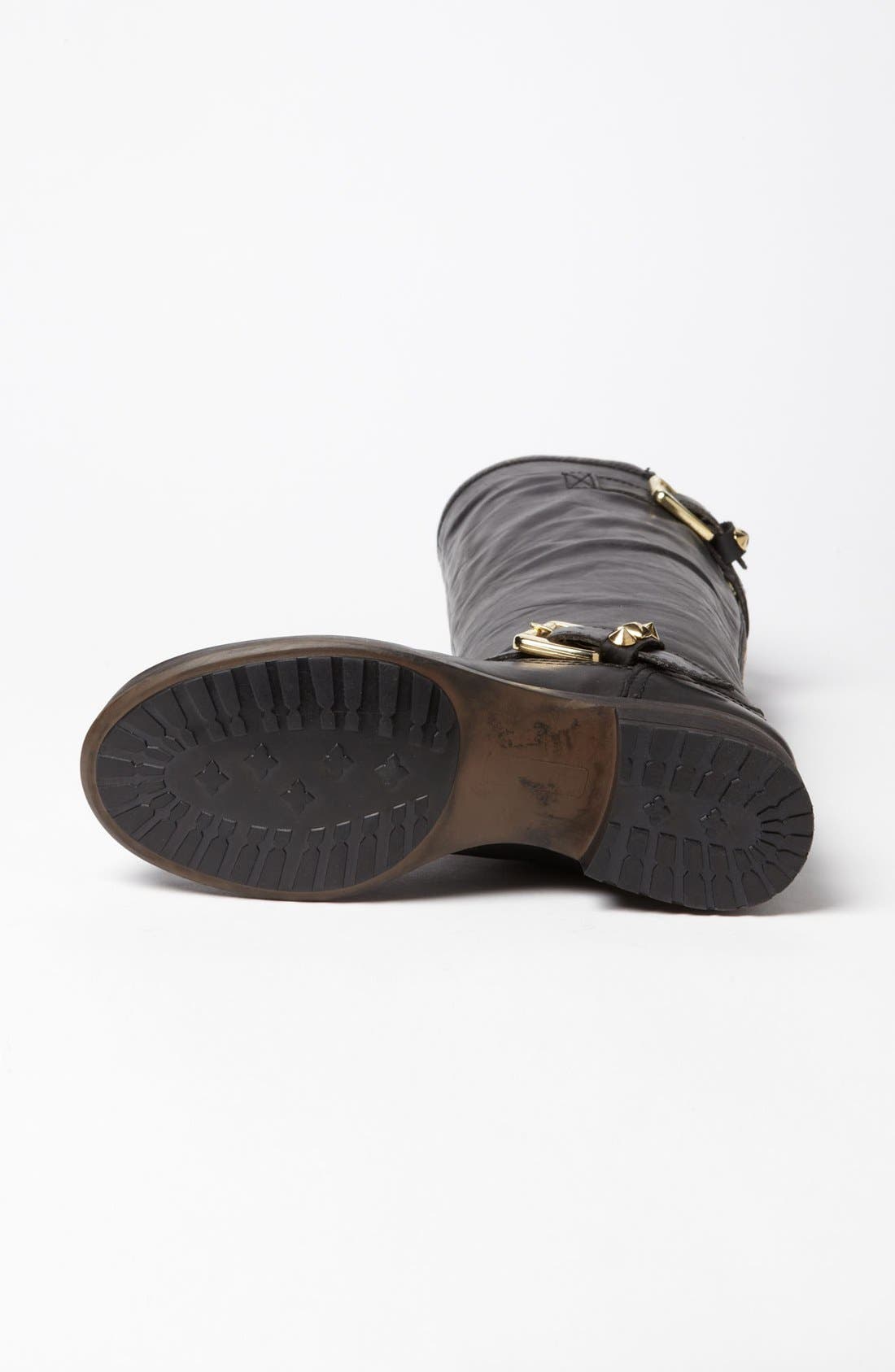 'Barton' Boot, Alternate, color, BLACK LEATHER