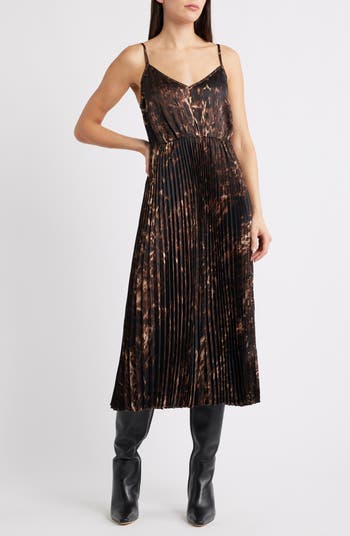 Mixed Media Long Sleeve Dress