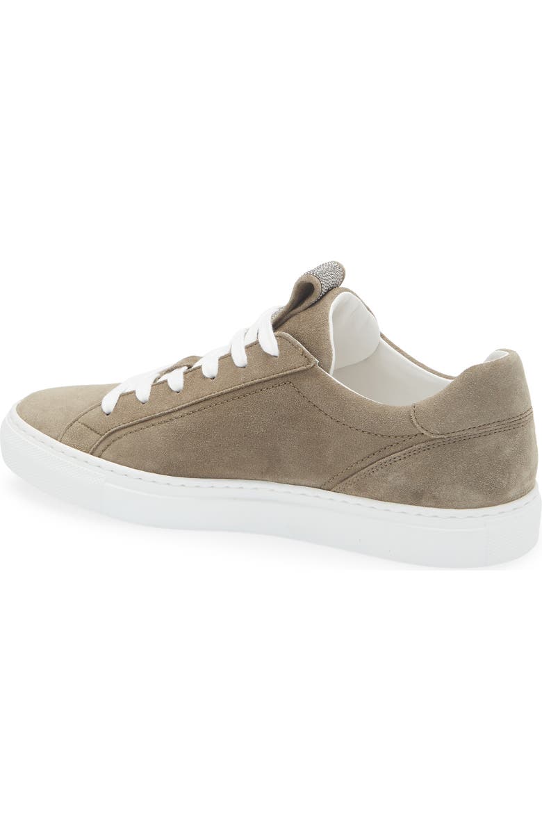 Brunello Cucinelli Monili Low Top Sneaker, Alternate, color, Brown