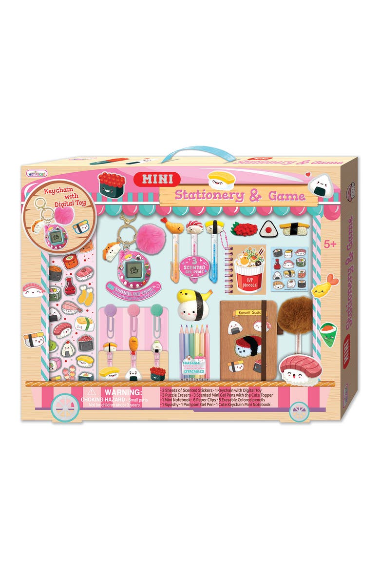 Kids' Mini Stationery & Game 24-Piece Set, Main, color, MULTI
