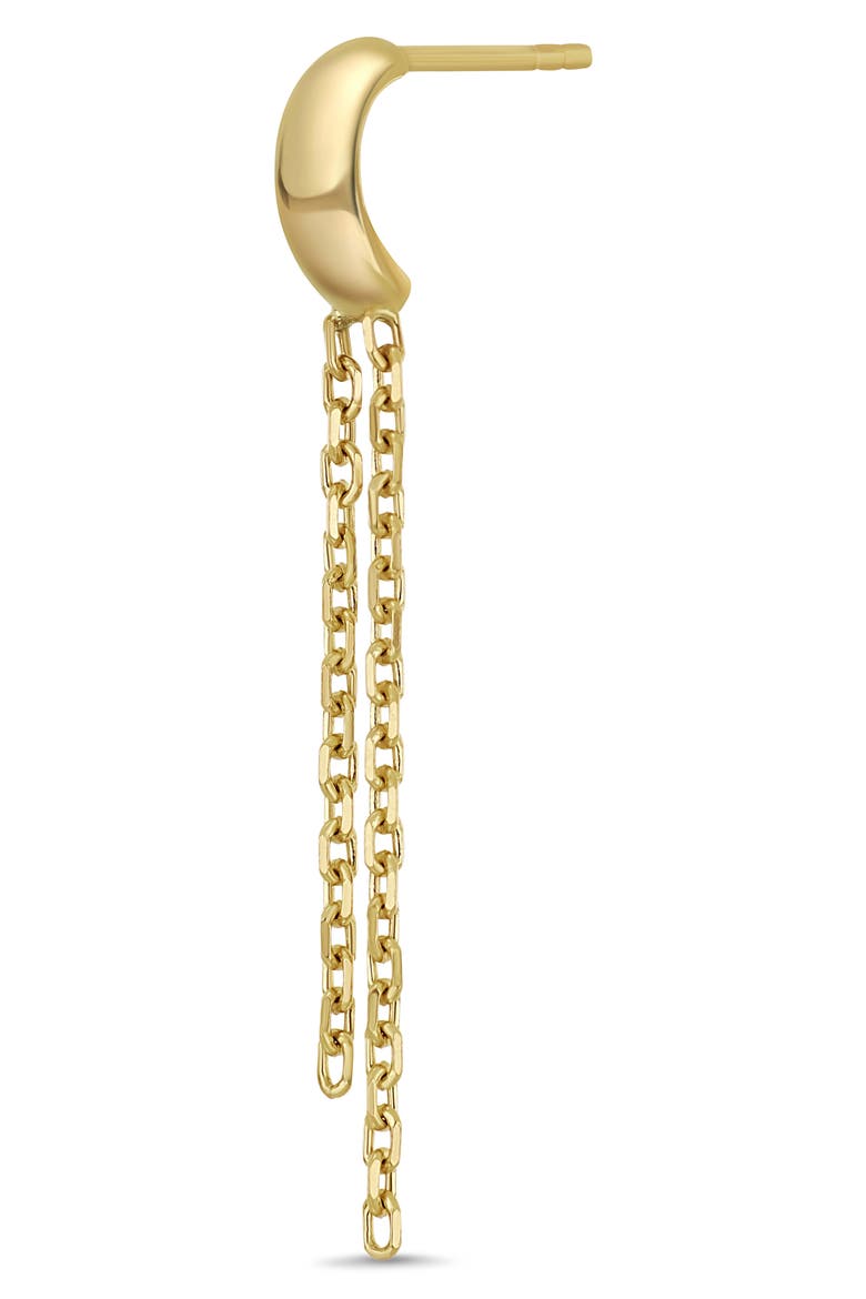 14K Gold Chain Drop Earrings, Alternate, color, 14K YELLOW GOLD