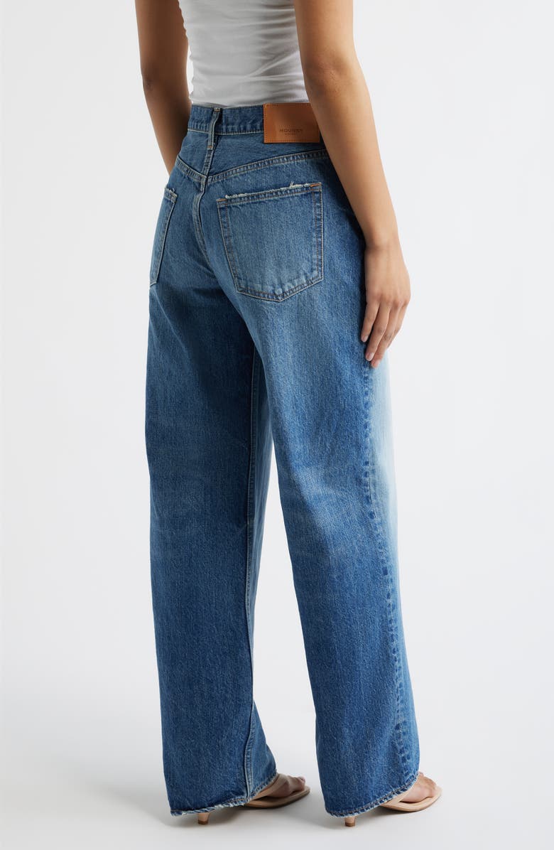 MOUSSY VINTAGE Phillipston High Waist Loose Fit Straight Leg Jeans, Alternate, color, Blue