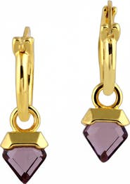 DEJI ENIOLA The Amara Amethyst Drop Earrings