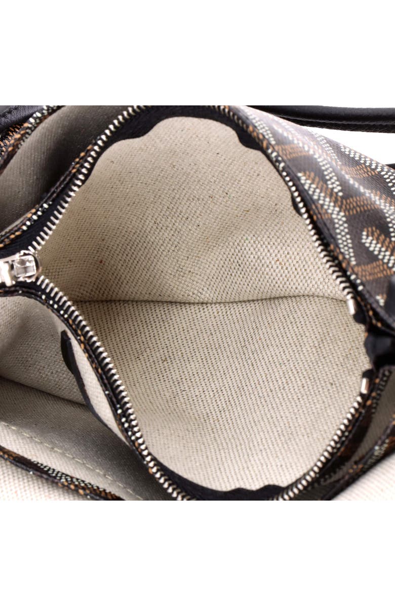 Pre-Owned Goyard Plumet Clutch Wallet Coated Canvas, Alternate, color, Black