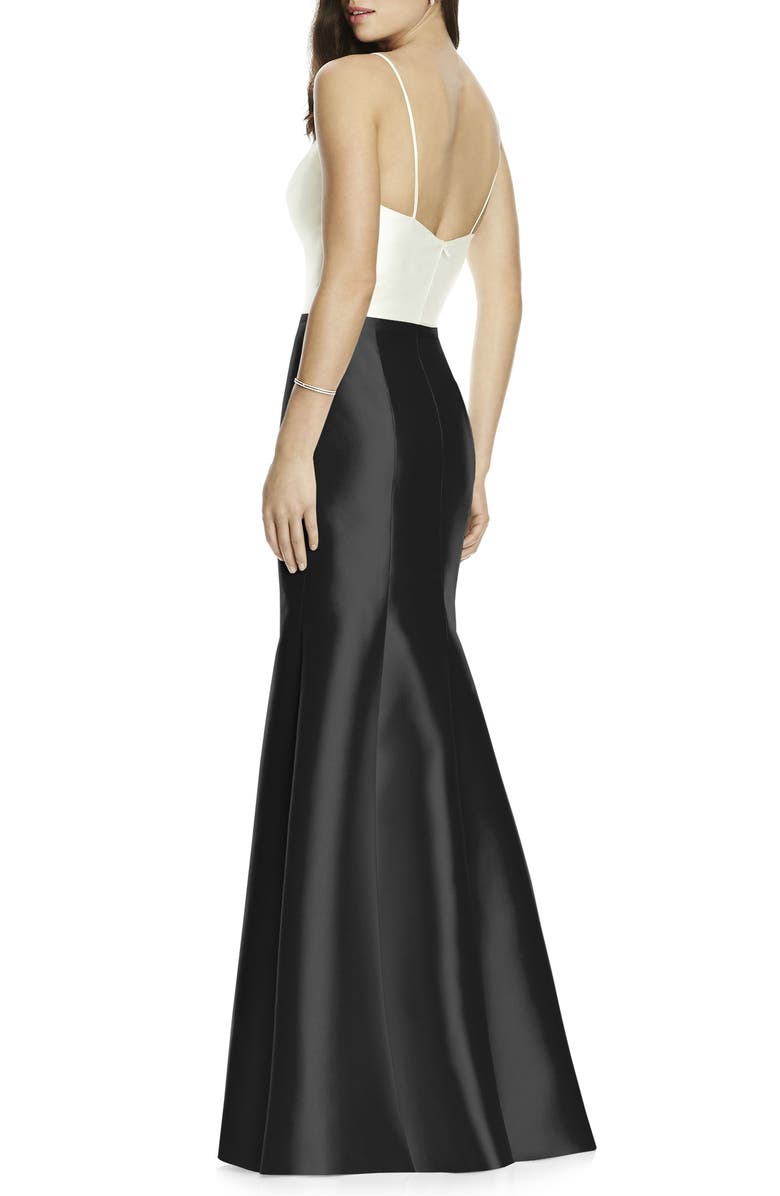 Dessy Collection Sateen Twill Mermaid Skirt, Alternate, color, 