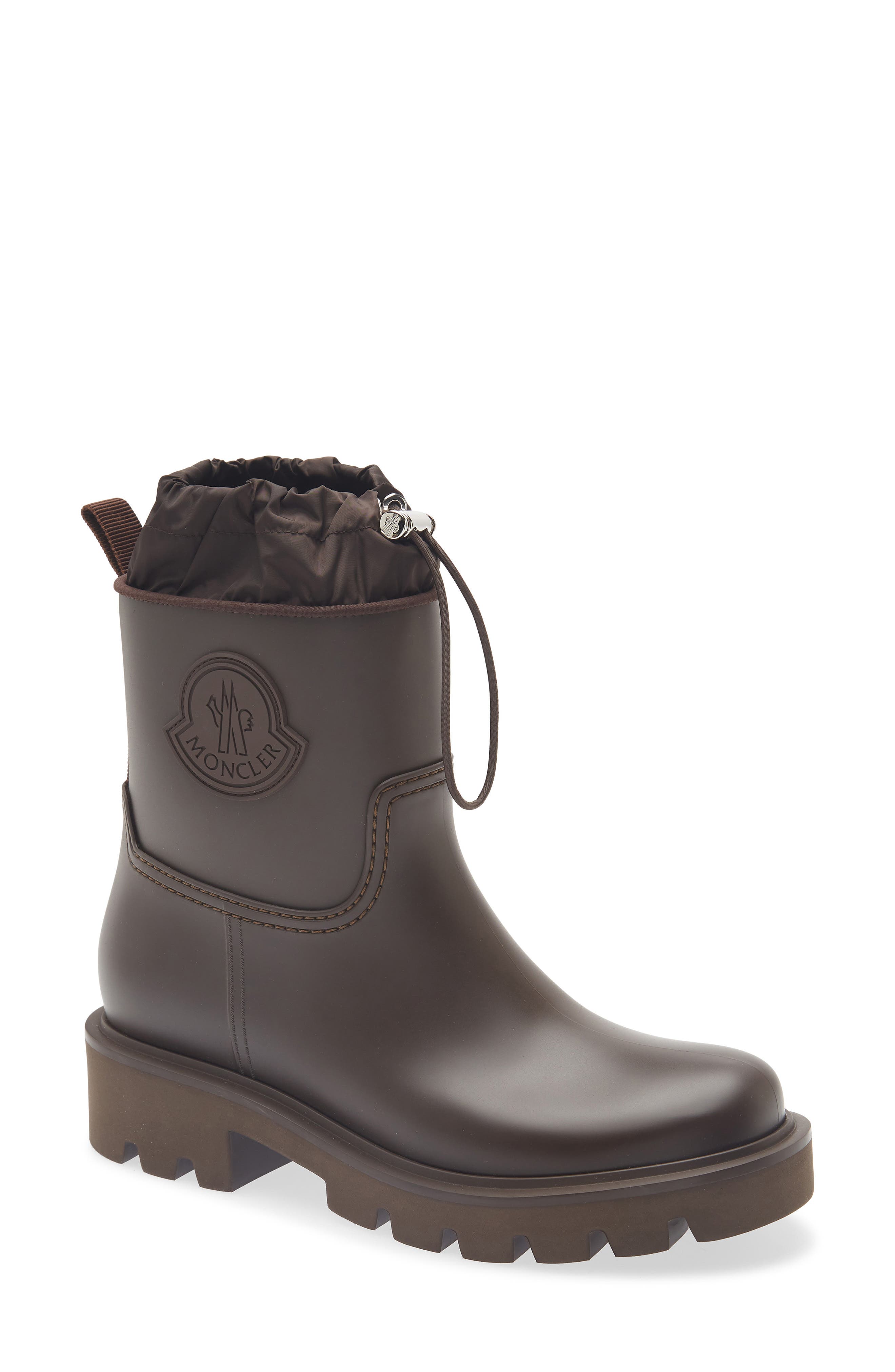 Kickstream Waterproof Rain Boot, Main, color, DARK BROWN