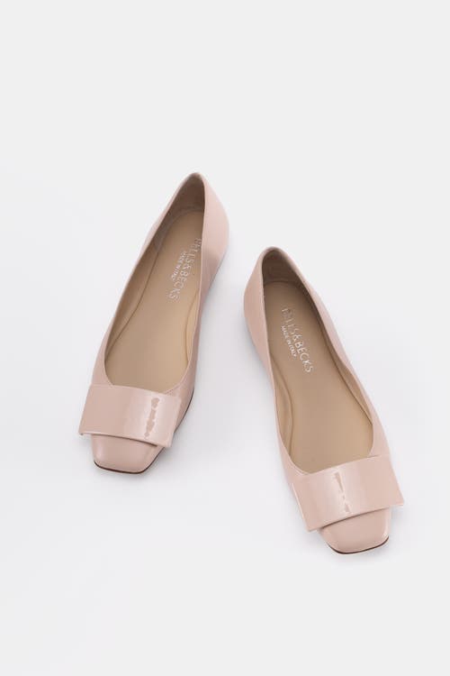 Bells & Becks Emma Ballerina Flat With Tab In Pink