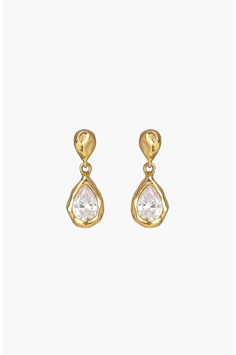 Solace Tear Dangle Earrings, Alternate, color, 18k Gold Plated