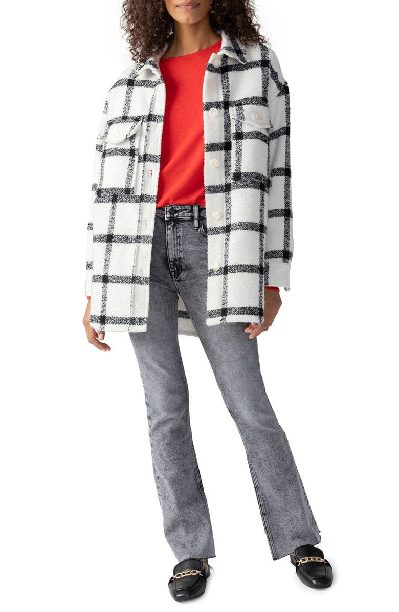 Sanctuary Longline Plaid Shacket, Alternate, color,
