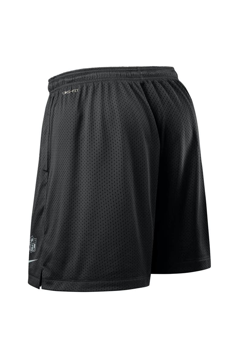 Men's Nike Black Las Vegas Raiders Sideline Reversible Performance Shorts, Alternate, color, Black