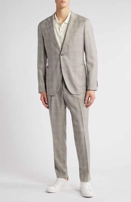 BOSS Heston Glen Plaid Wool Suit