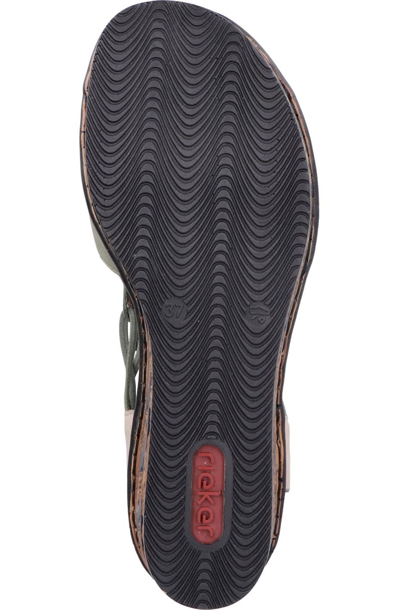 Rieker Rose 76 Platform Wedge Sandal, Alternate, color,