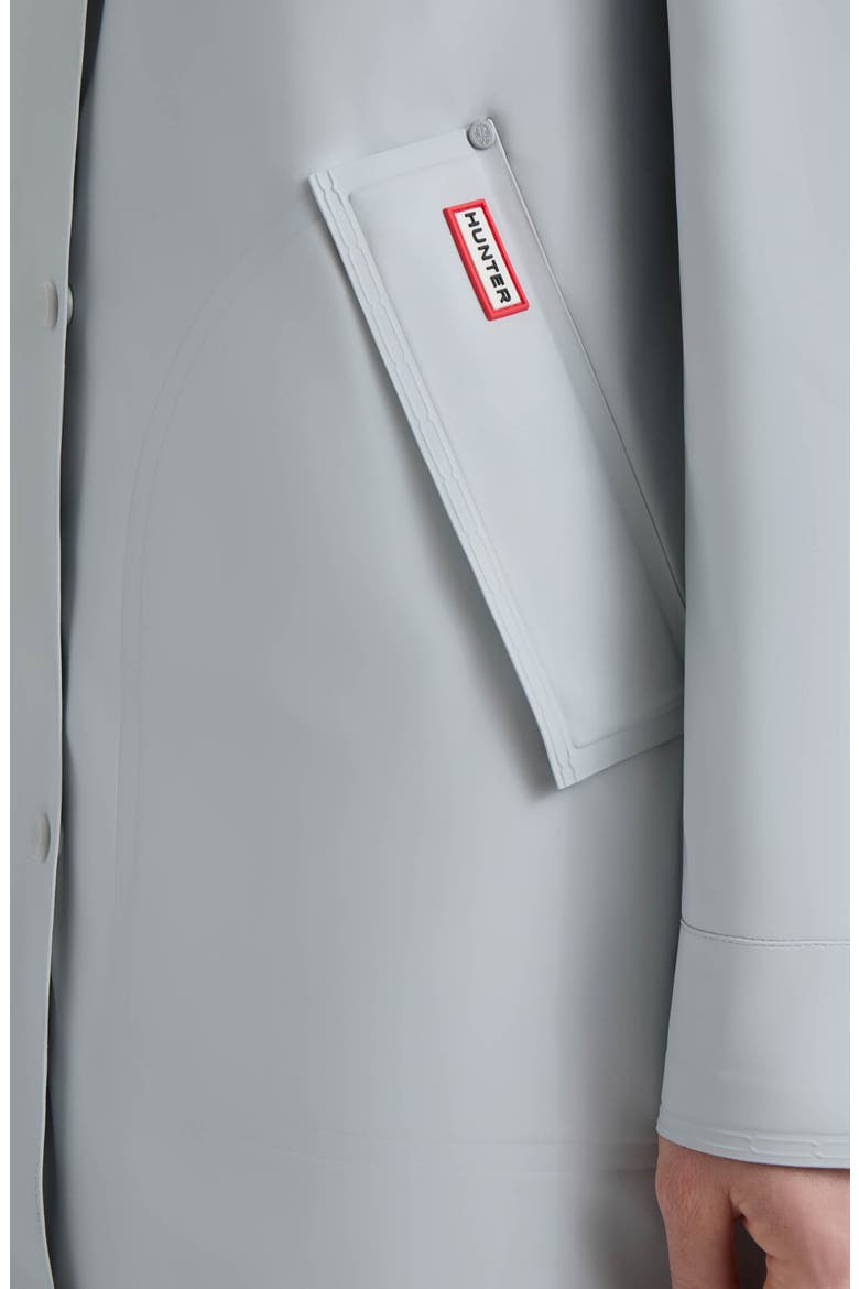 Acacia Rubberized Water-Repellent Rain Jacket, Alternate, color, SILVER GREY