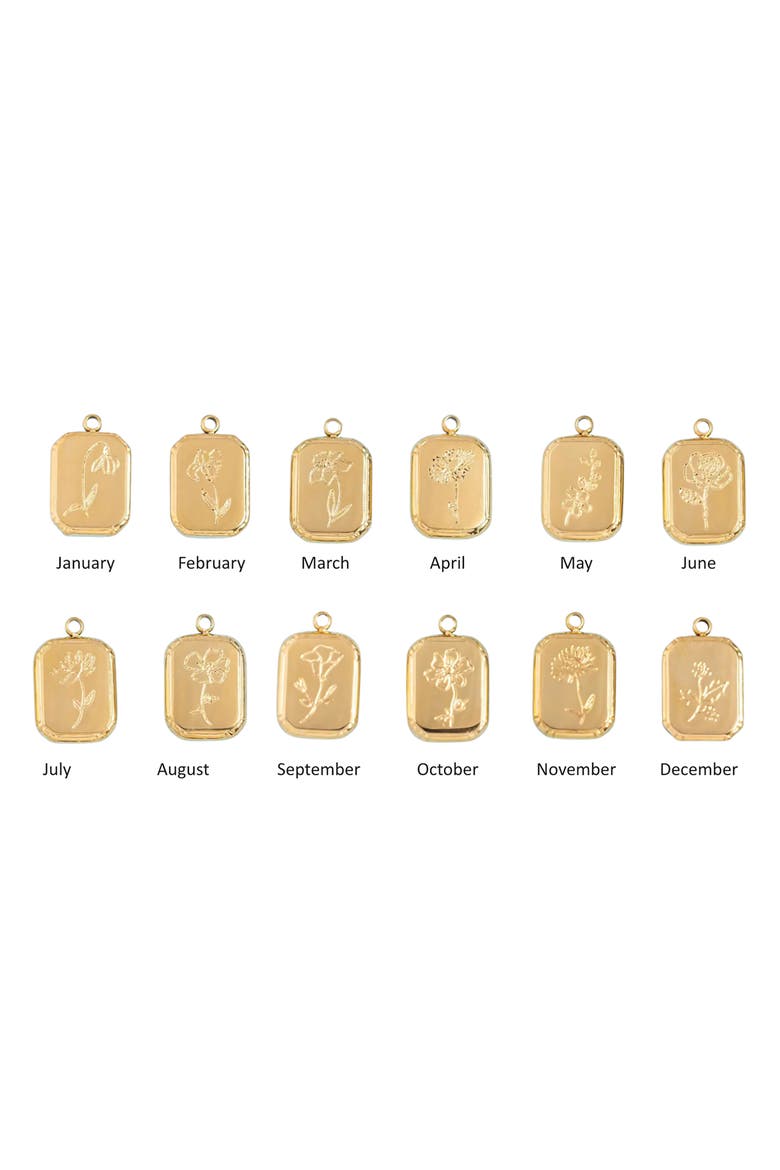 Audrey Birth Flower Pendant Necklace, Alternate, color, GOLD / NOVEMBER-CHRYSANTHEMUM